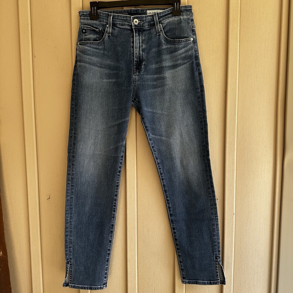 Anthropology Stevie Ankle High Rise Slim Straight Adriano Goldschmied 30 X 27